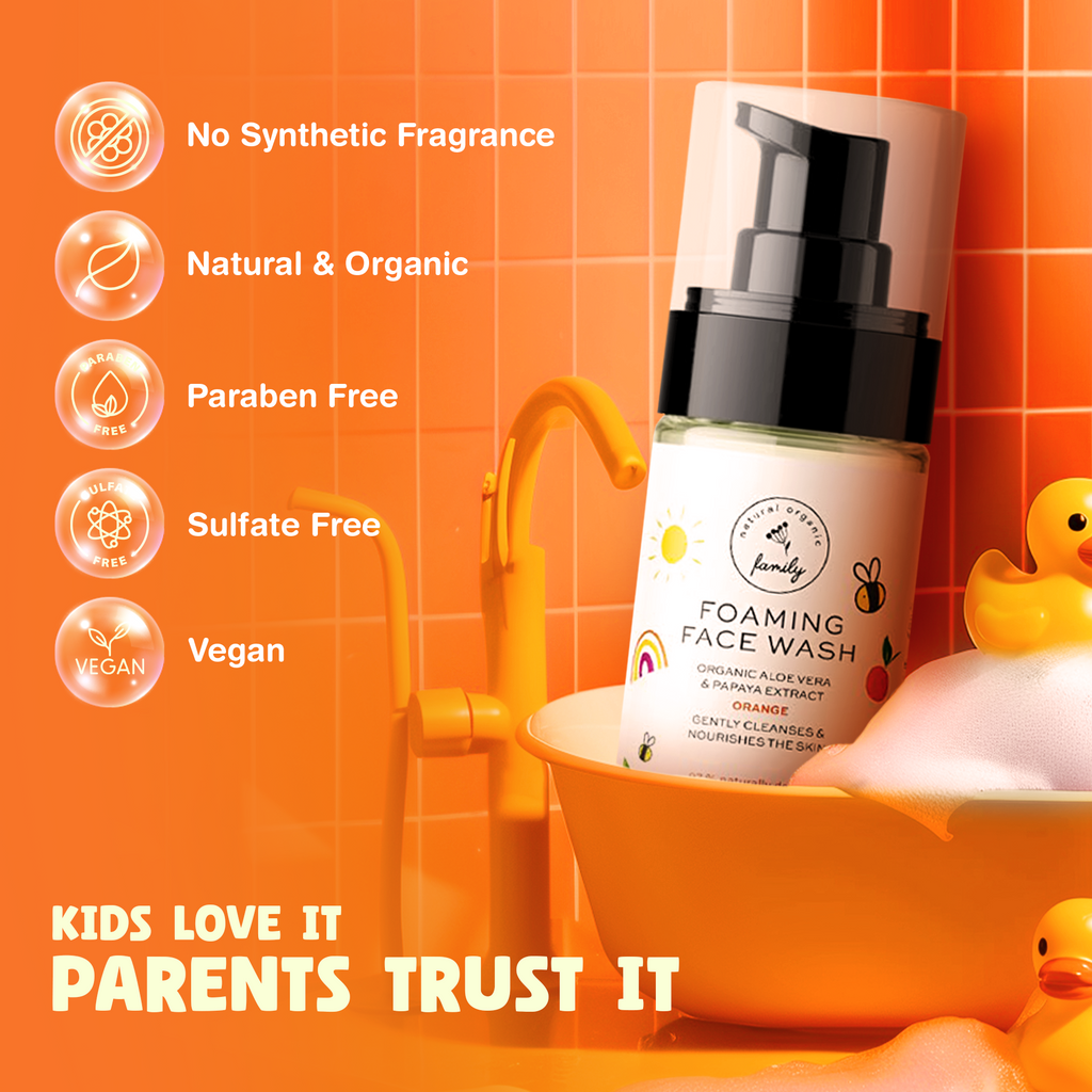 Multi-Award Winning Kids’ Foaming Face Wash - Orange