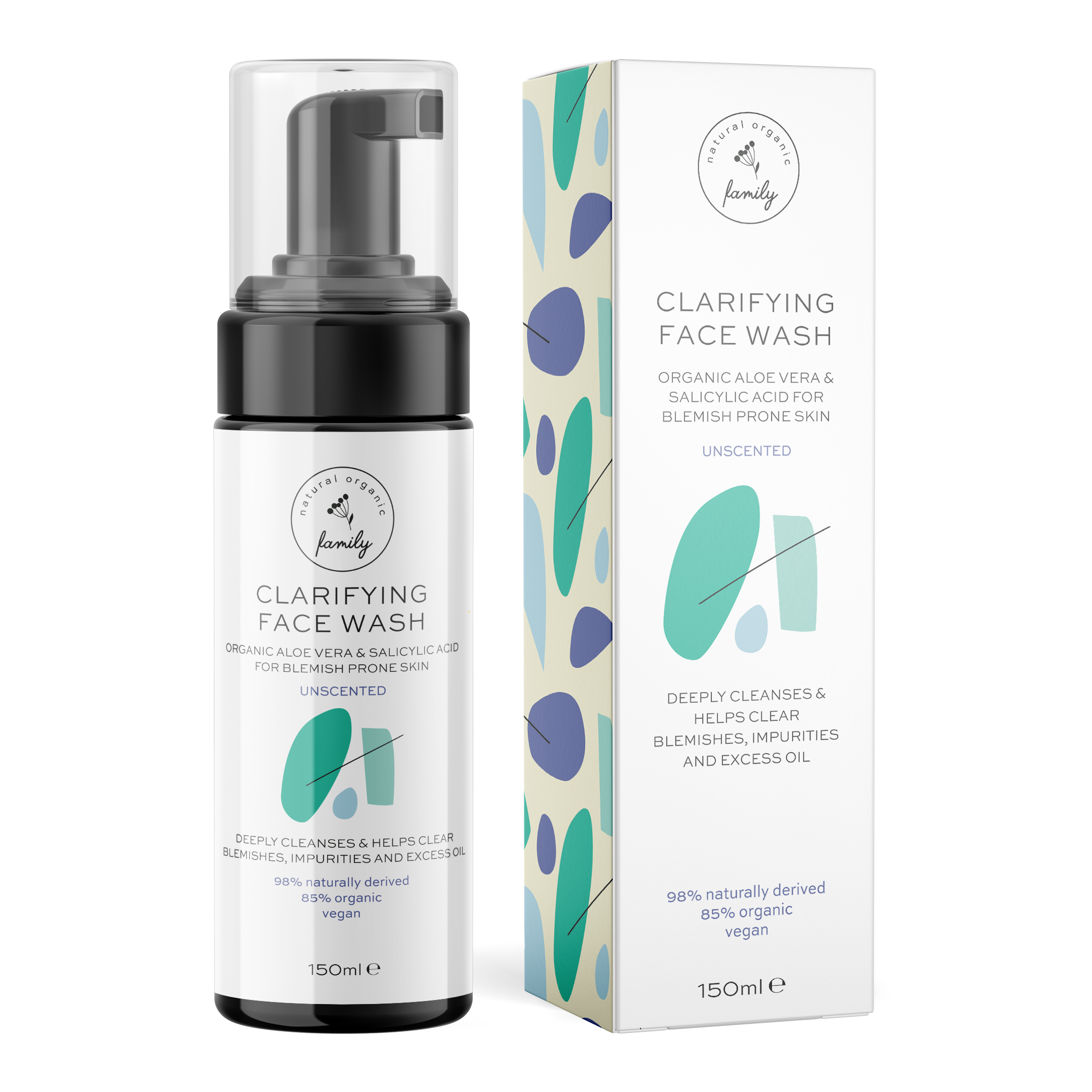vegan face wash aloe vera Clarifying Face Wash with Salicylic Acid for teens - Unscented